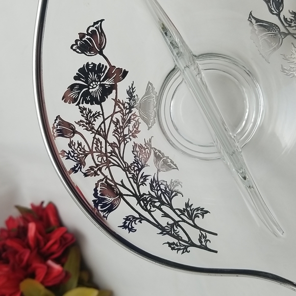 Viking Epic Flanders Silver Flower Divided Dish - Picture 12 of 16